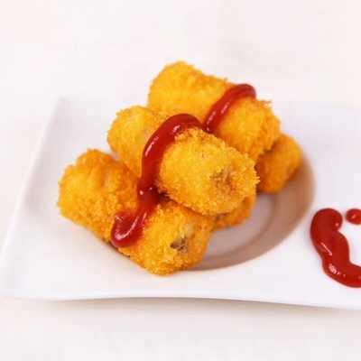 Зажаренная еда желтеет японские мякиши хлеба Panko покрывая муку