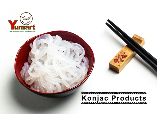 Лапша Shirataki китайского органического низкого карбюратора Konjac засахаривает свободную здоровую еду