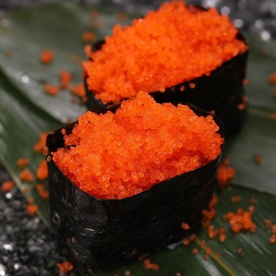 Мойва косуль летучей рыбы суш косуль рыб мойвы Masago Tobiko замороженная