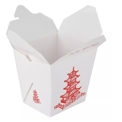 Коробка лапши еды Kraft подноса бумажной коробки устранимого прямоугольника Takeout трудная