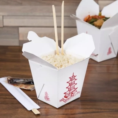 Коробка лапши еды Kraft подноса бумажной коробки устранимого прямоугольника Takeout трудная