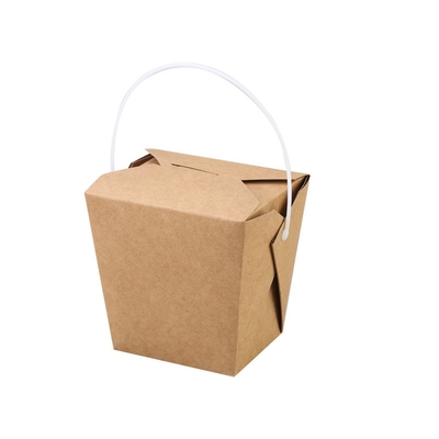 Коробка лапши еды Kraft подноса бумажной коробки устранимого прямоугольника Takeout трудная