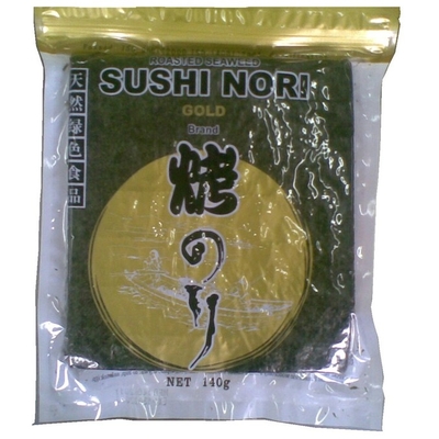 Листы водорослей Nori суш Yaki вакуума OEM японской высушенные морской водорослью