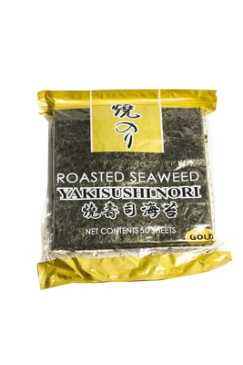 Листы водорослей Nori суш Yaki вакуума OEM японской высушенные морской водорослью