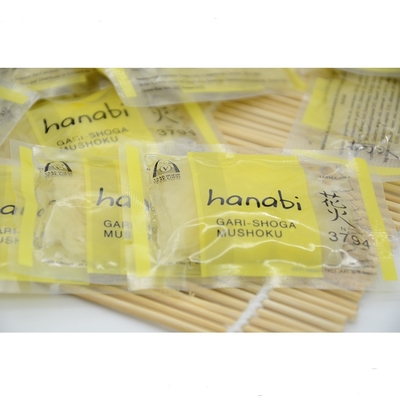 Вынос HACCP отрезал 10g замариновал имбирь суш в сладком уксусе