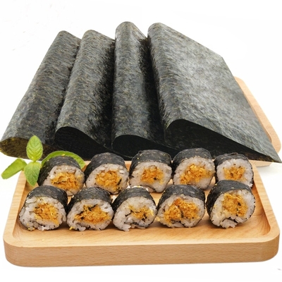 B ранг японские 100 зажаренных в духовке листами хрустящих Nori суш Yaki морской водоросли темных ых-зелен